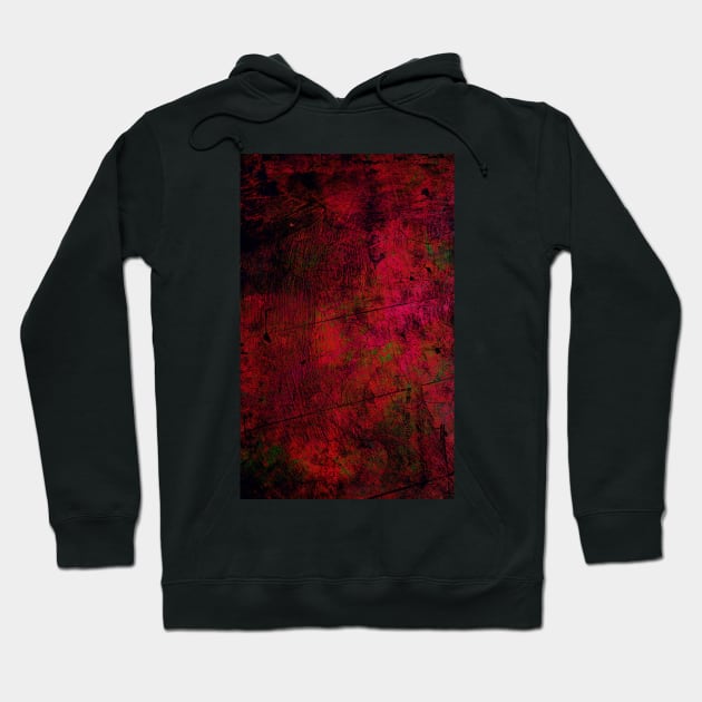 Scarlet Distress: A Red Grunge Texture Design Hoodie by jen28